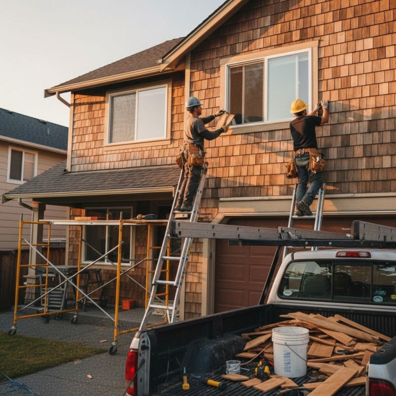 Cedar Siding Cleaning